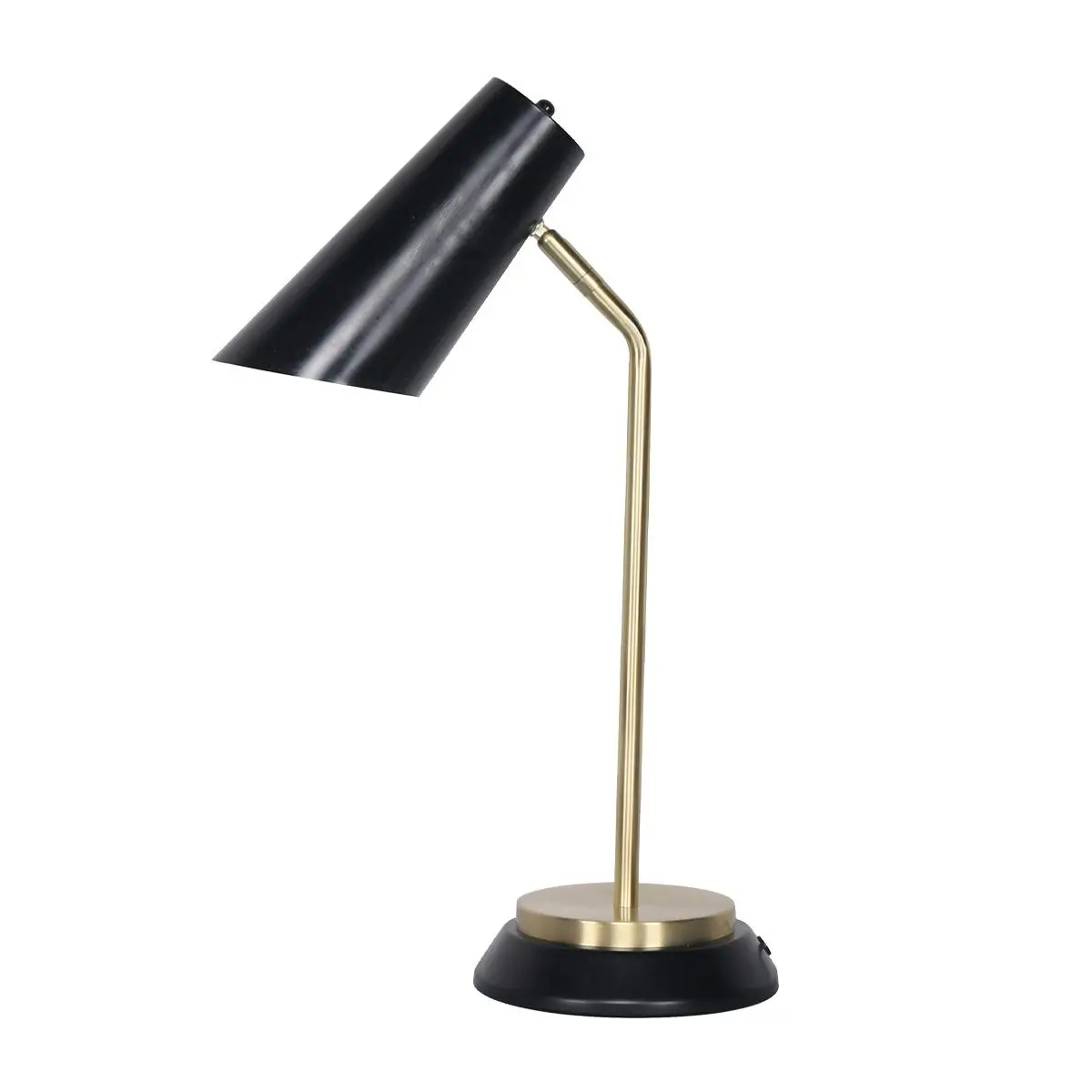 Sarantino Black/Brass Table Lamp - Home & Garden