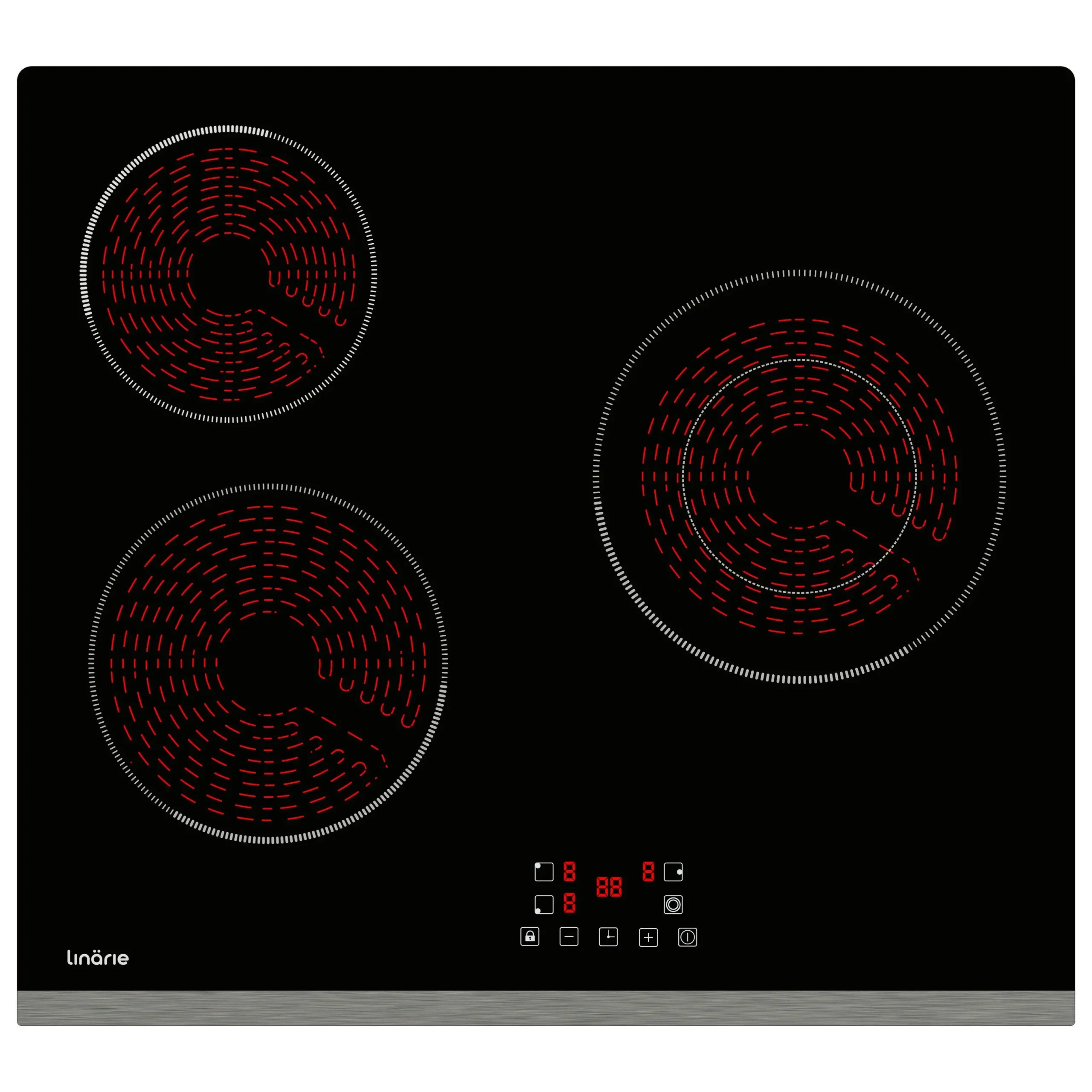 Linarie 60cm 3 Zone Ceramic Cooktop - Home & Garden