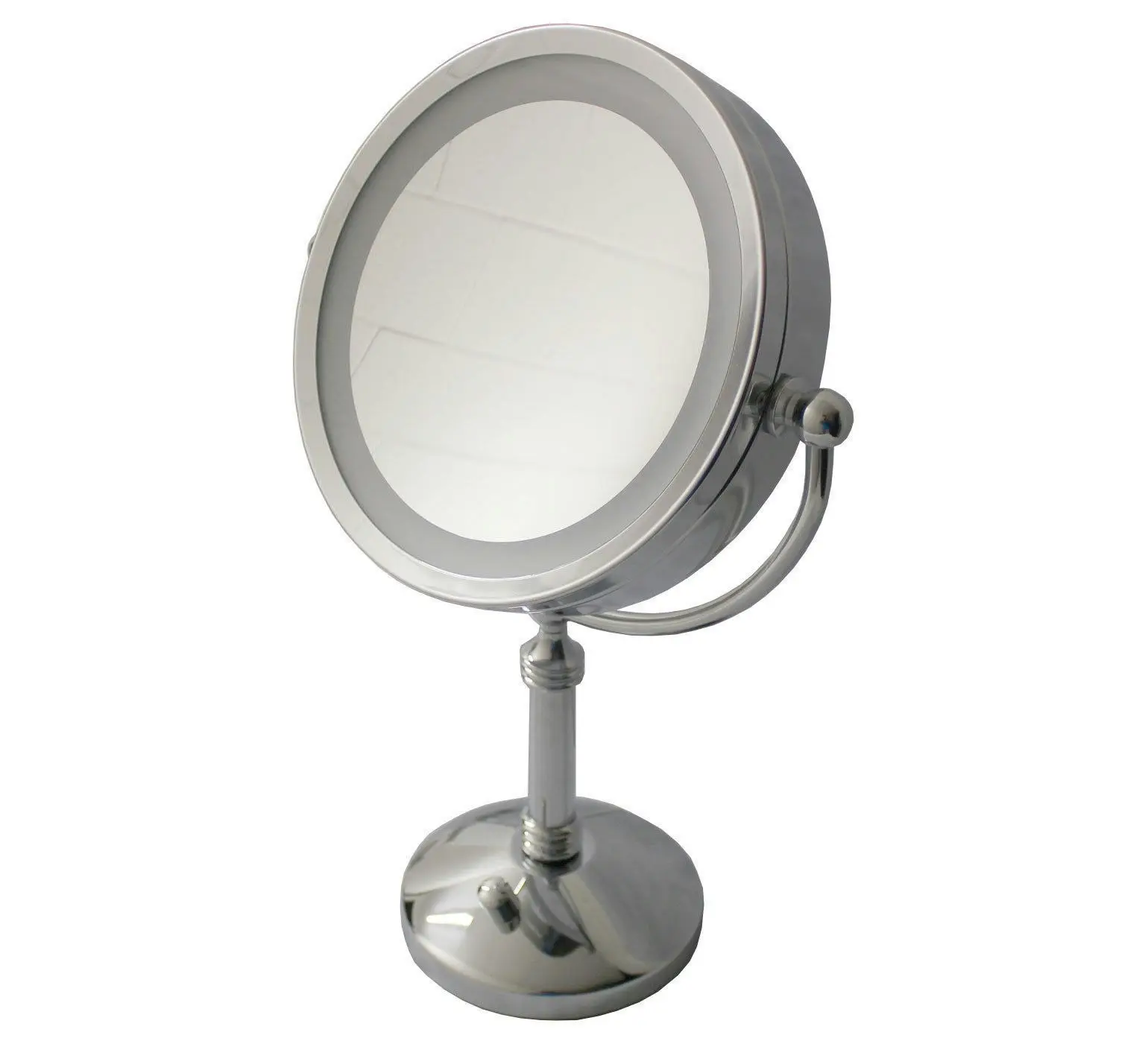 TODO 7" Led Backlit Cosmetic Make Up Mirror 1X / 5X Magnification Battery Powered - Beauty