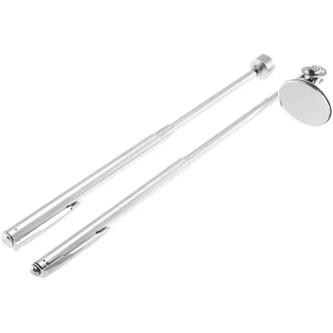 MEDALIST 14525IM Magnetic Pick-Up Tool Inspection Mirror & Magnet Set Silver