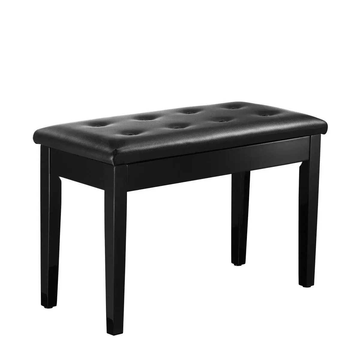Melodic Wood Duet Piano Bench Keyboard Stool Seat with Storage - Hobbies