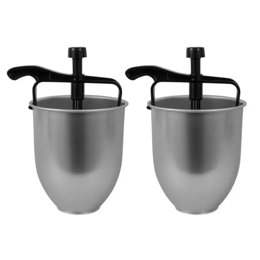 Avanti Brushed Aluminium Doughnut & Batter Dispenser | 2 Pack - Home & Garden