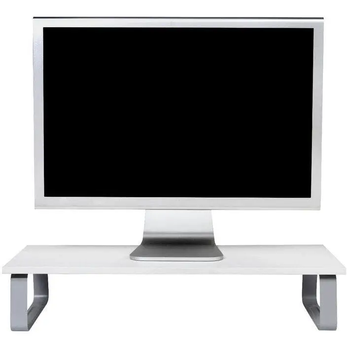 Kensington Desktop Riser Stand Holder Storage For 32in Computer Monitor White - Electronics