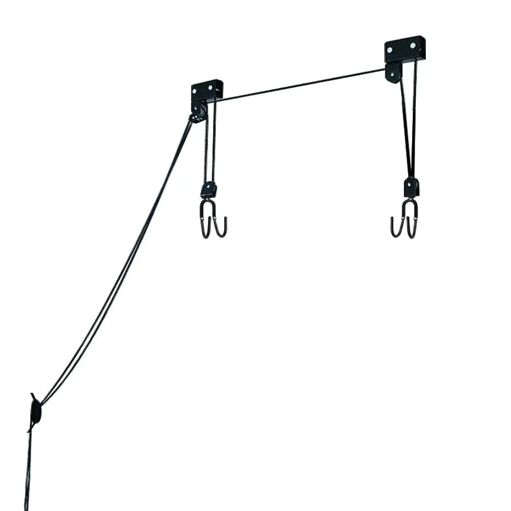 Monvelo Kayak Hoist Pulley 54kg Bike Holder Lift Garage Ceiling Storage Rack - Sports & Outdoor