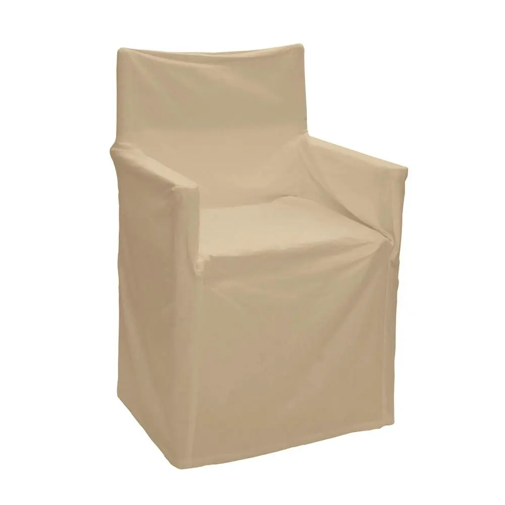 J.Elliot Outdoor Solid Director Chair Cotton Cover/Protector Standard Taupe - Furniture