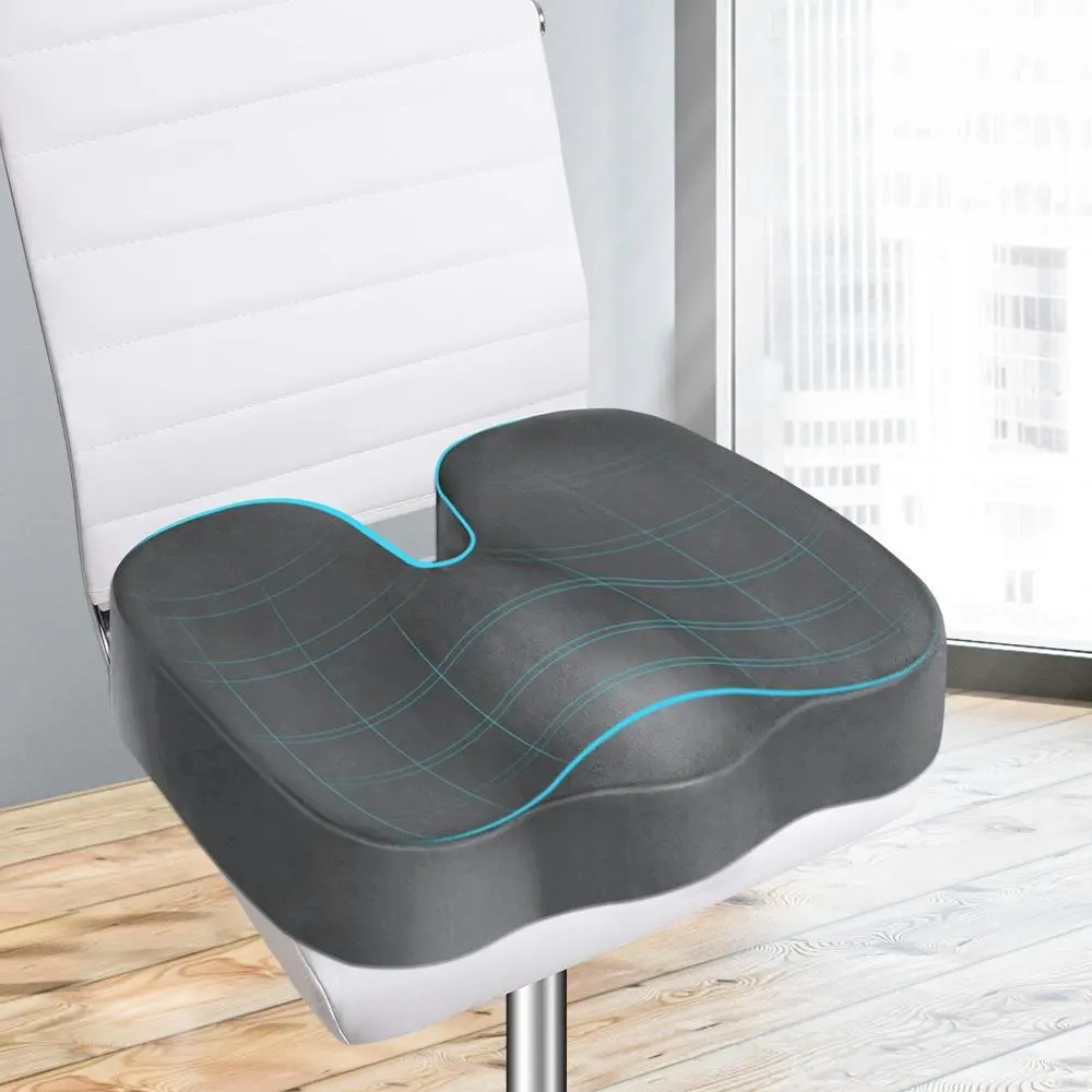 Starry Eucalypt Seat Cushion Memory Foam Pillow Pad Grey - Home & Garden