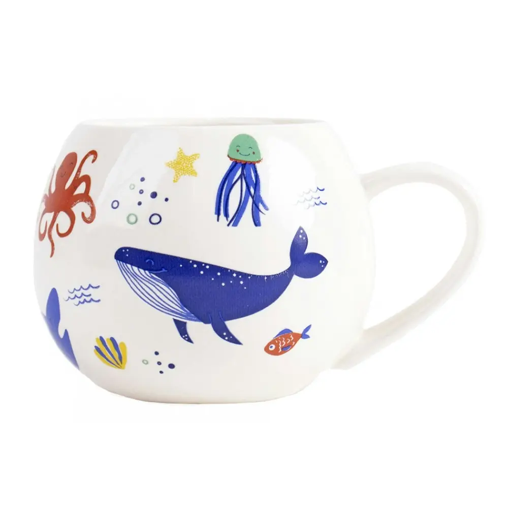 Ladelle Ocean Mini Hug Kids/Childrens Mug 160ml Porcelain Kitchen Drinking Cup - Home & Garden