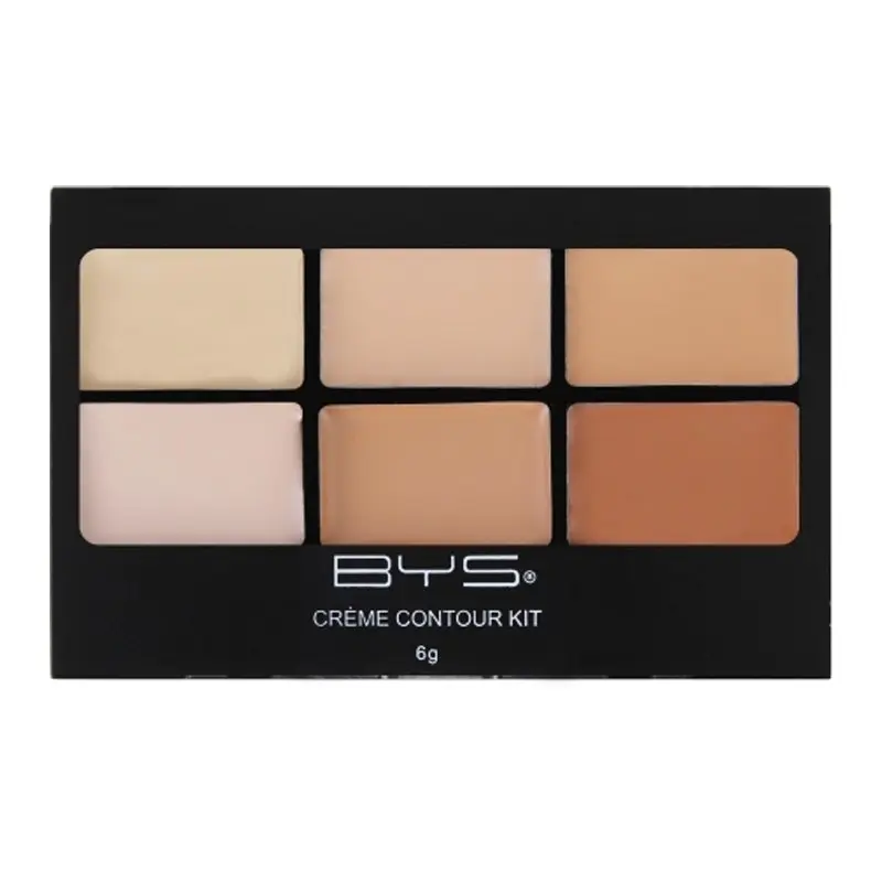 BYS Creme Contour Is Key Creamy Palette 6g Highlight Makeup Cosmetic w/ 6 Shades - Beauty