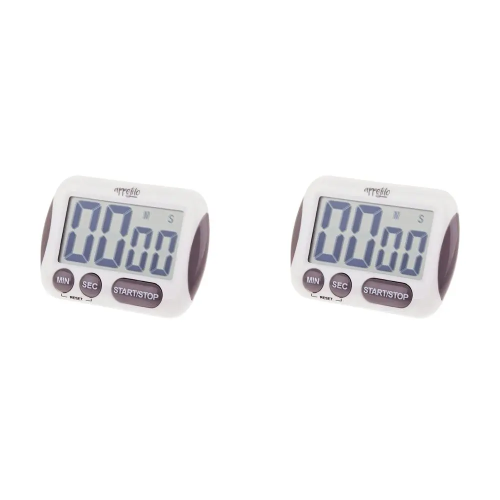 2x Appetito Digital Timer W/Large Lcd Display 100 Minutes Home Kitchen Cooking - Home & Garden