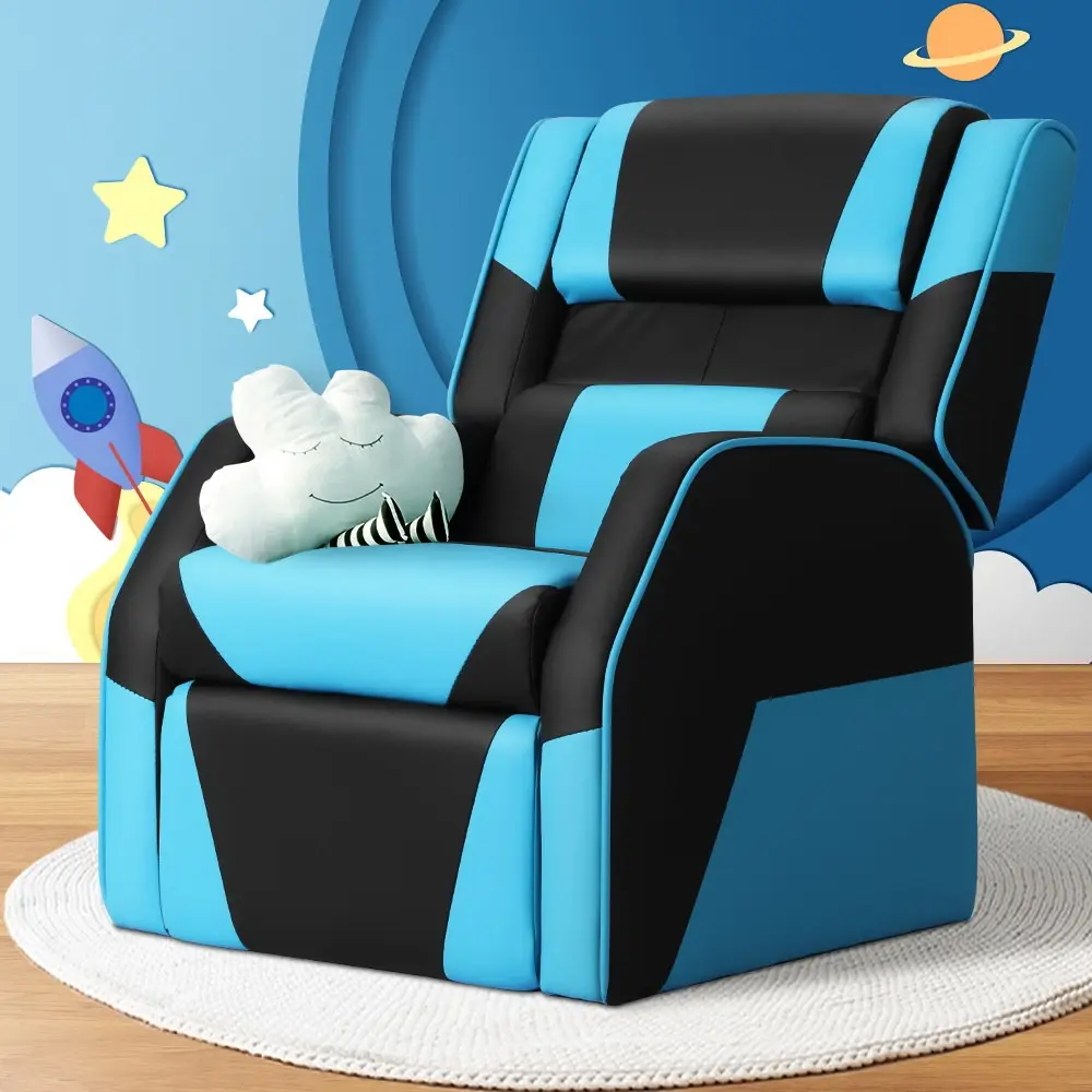 Keezi Kids Recliner Chair Soft Sofa Lounge Couch Children PU Leather Armchair - Over 40% off Living Room Furniture