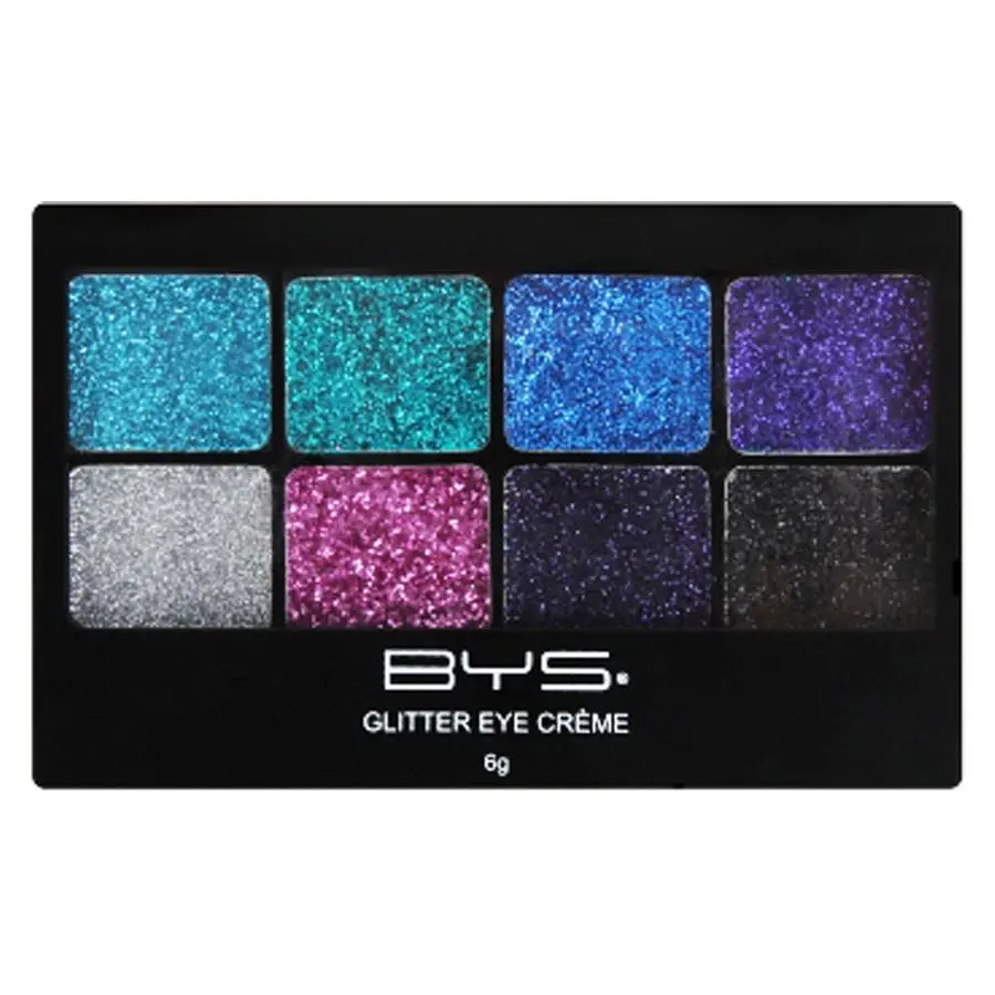 BYS Glitter Creme 6g Eye Makeup/Cosmetics Face Palette LeFreak Cest Chic 8 Shade - Beauty