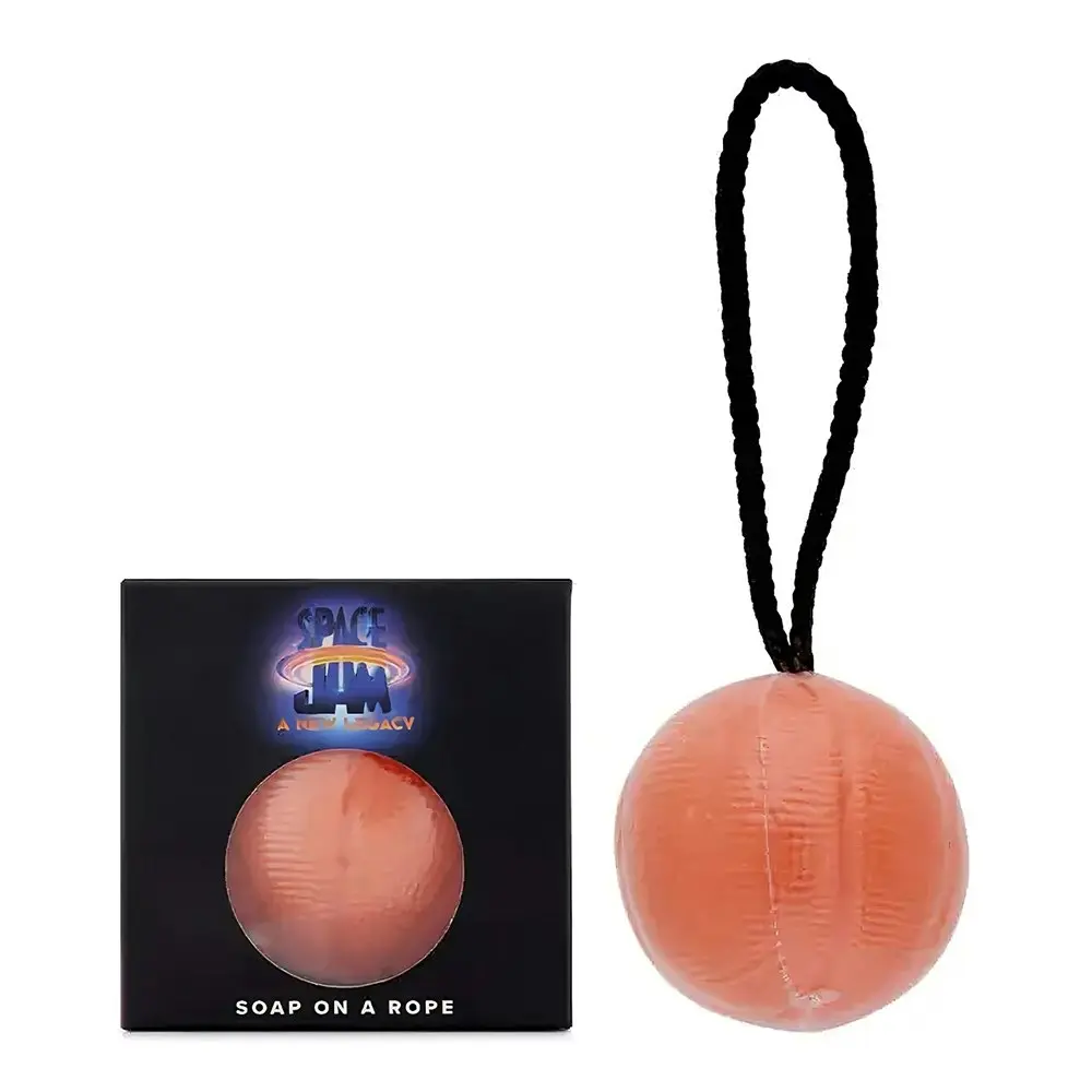 Space Jam Men's A New Legacy Basketball Soap Cleansing Ball/Bar On Rope 185g - Beauty