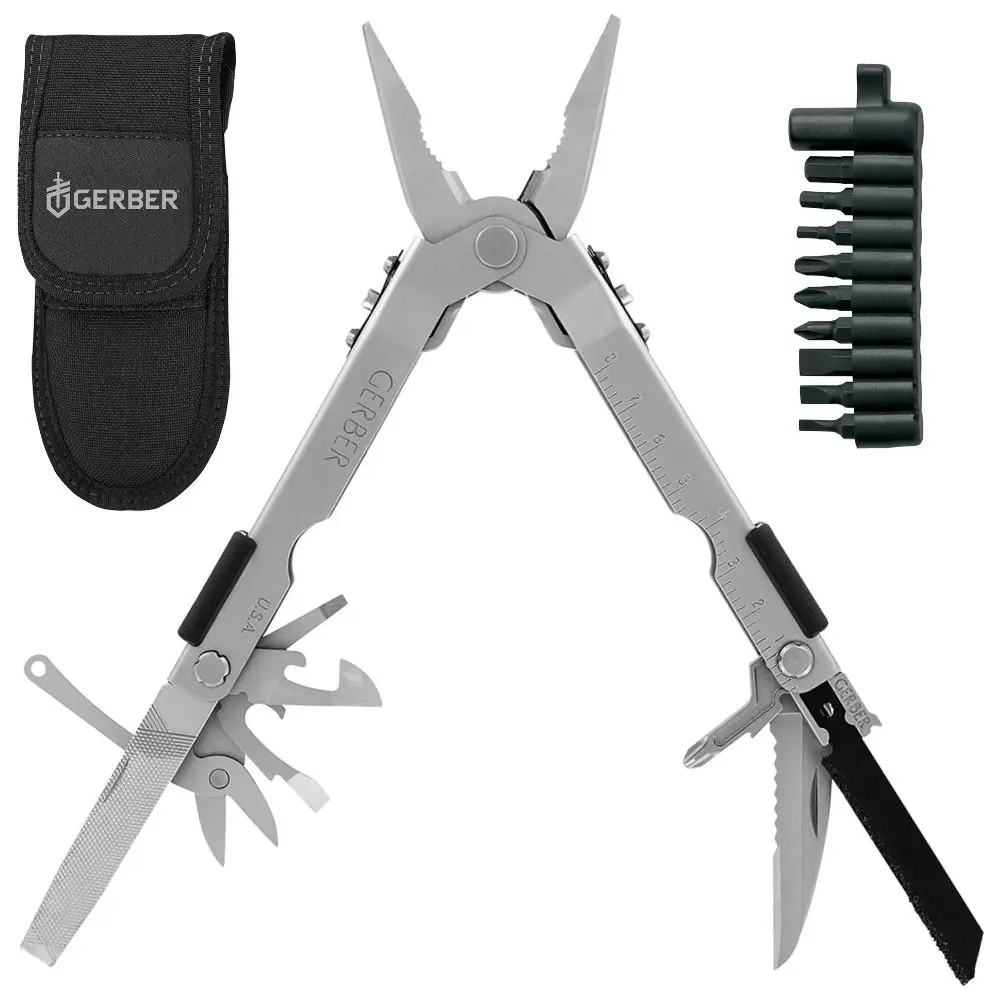 Gerber MP600 Pro Scout Multi Tool Needlenose W/ Tool Kit & Sheath | Stainless 07564 - Sports & Outdoor