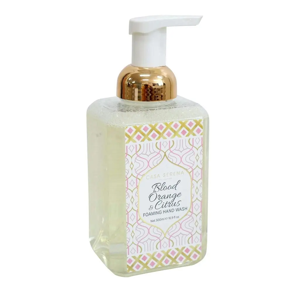 Casa Serena 500ml Foaming Hand Wash Liquid Fragranced Soap Blood Orange & Citrus - Beauty