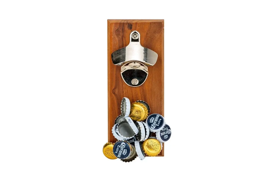 Walnut Magnetic Bottle Opener - Toys & Games