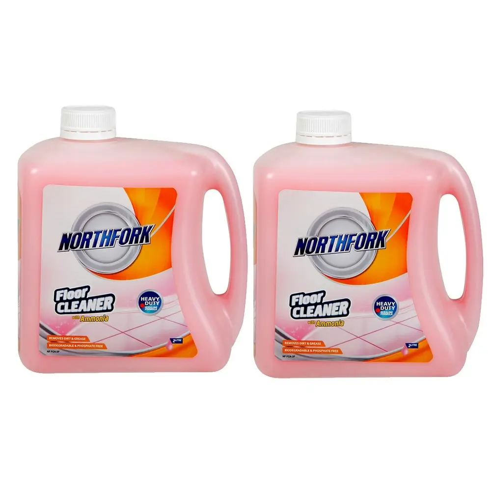 2x Northfork 2L Floor/Tiles Cleaning/Cleaner Dirt/Grease Remover w/ Ammonia - Home & Garden