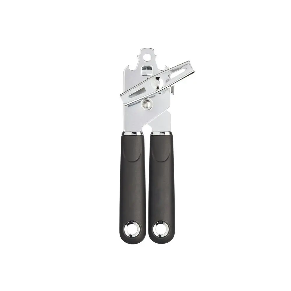 MasterCraft Soft Grip 14cm Manual Stainless Steel Can Opener Handheld Black - Home & Garden