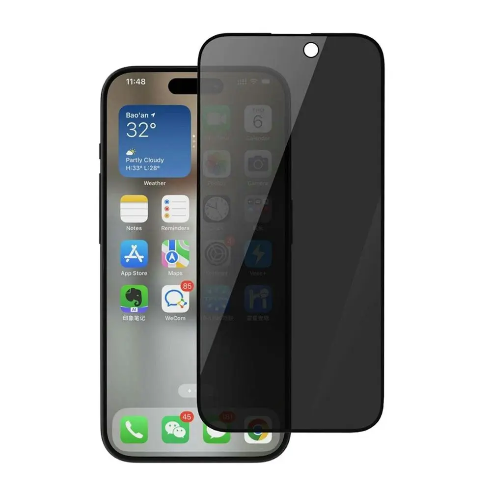 Philips Privacy Hydrogel Ceramic Screen Protector For Apple iPhone 15 Pro Max - Electronics