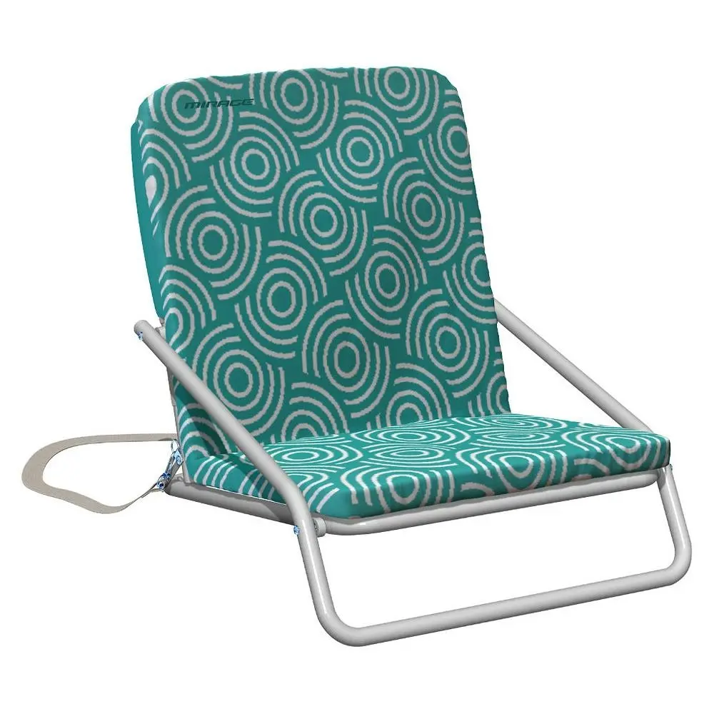 Mirage Beach Foldable Relaxing Durable Outdoor Sitting Sports Chair Aqua - Furniture