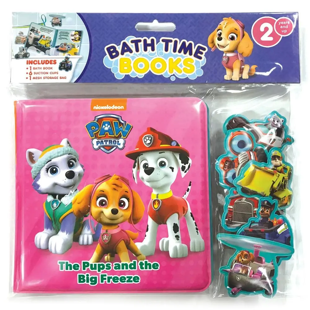 Nick PAW Patrol Girls Kids/Children Bath Time Books w/ Figures/Eva Bag 3y+ - Entertainment