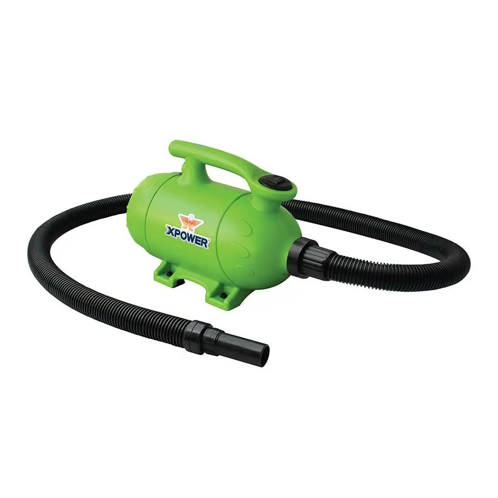 XPower Pro at Home Pet Hair Dryer/Car Handheld Vacuum Cleaner w/6 Nozzles Green - Home & Garden