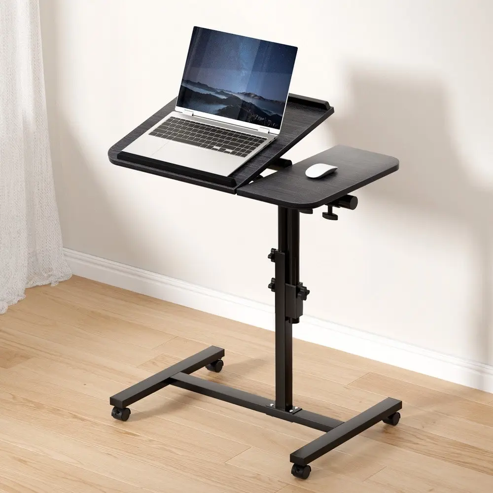 Artiss Laptop Desk Table Fan Cooling Black 60CM -L2-BK