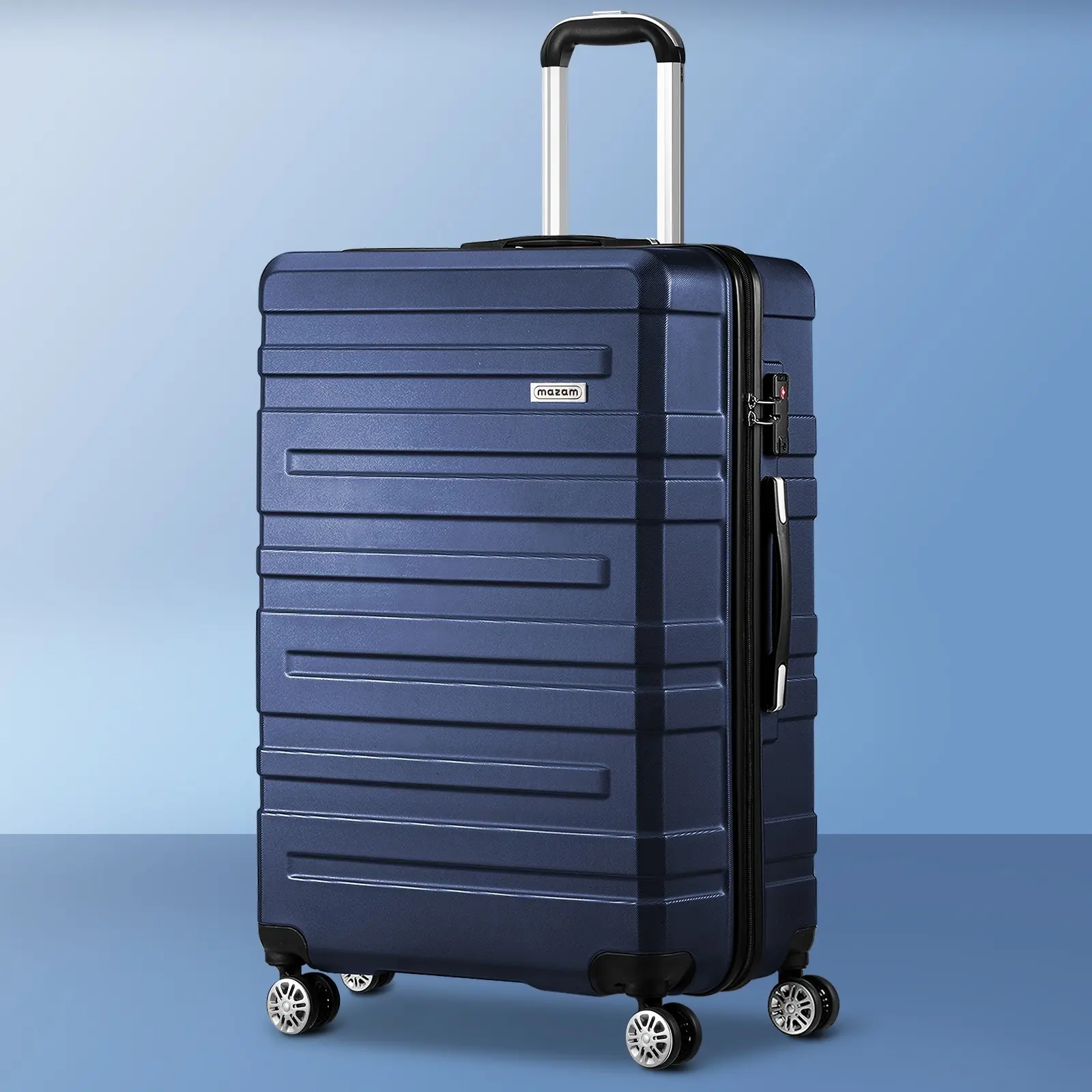 Mazam 28" Luggage Suitcase Trolley Set Travel TSA Lock Storage Hard Case Navy - Fashion