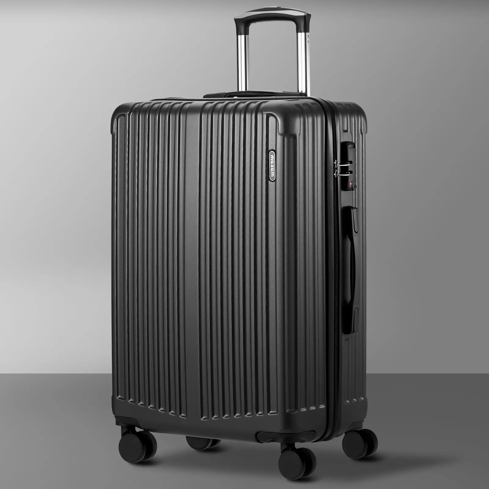 Mazam 28" Luggage Suitcase Trolley Set Travel TSA Lock Storage ABS Case Grey - Fashion