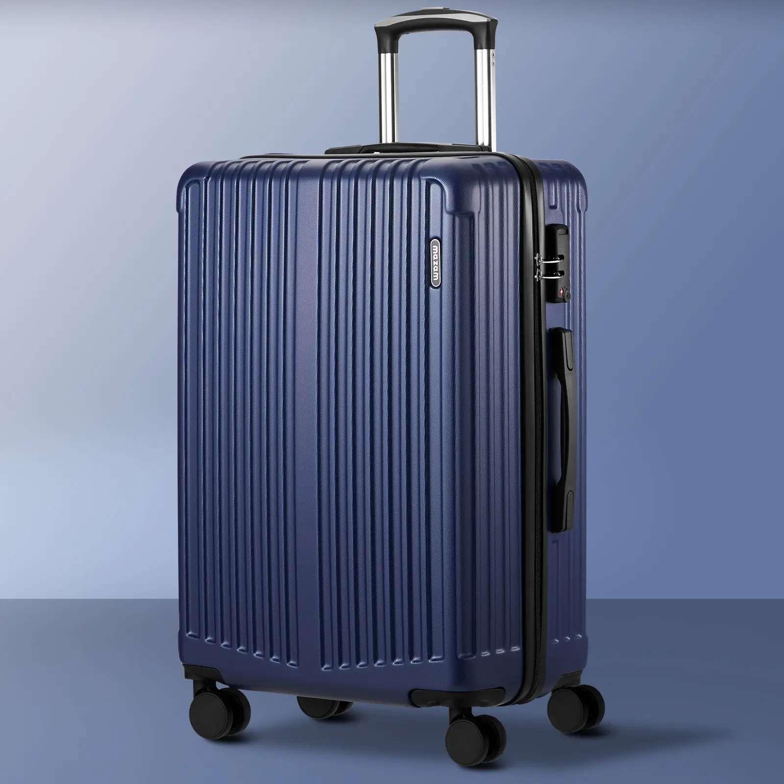 Mazam 28" Luggage Suitcase Trolley Set Travel TSA Lock Storage ABS Case Navy - Fashion