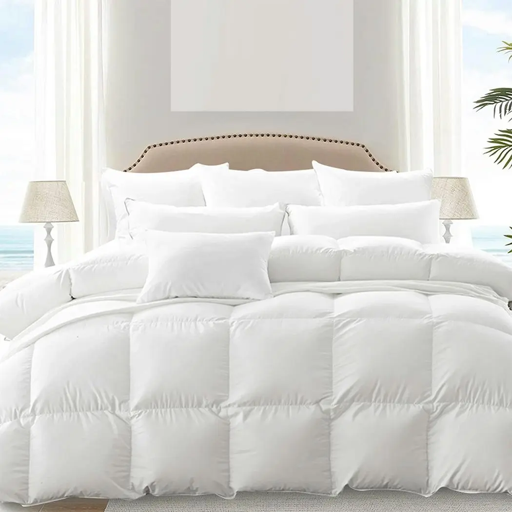 Dreamz 700GSM All Season Goose Down Feather Filling Duvet in King Single Size - Winter Warmers up to 70% Off