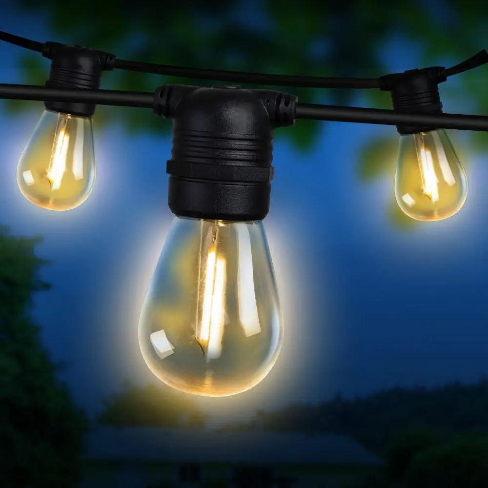 86m LED Festoon String Lights Christmas Decorations Wedding Party Outdoor Garden - Home & Garden