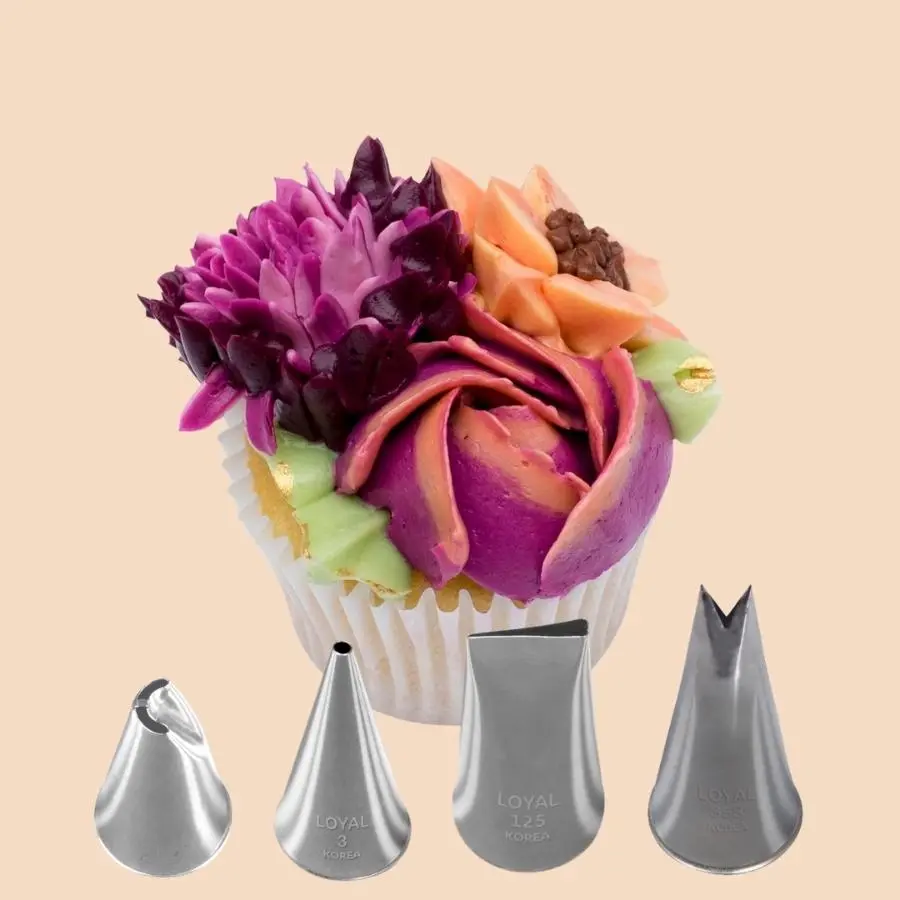 Sophia Floral Piping Set (Standard 3 & 227 and Medium 125 & 353) - Home & Garden