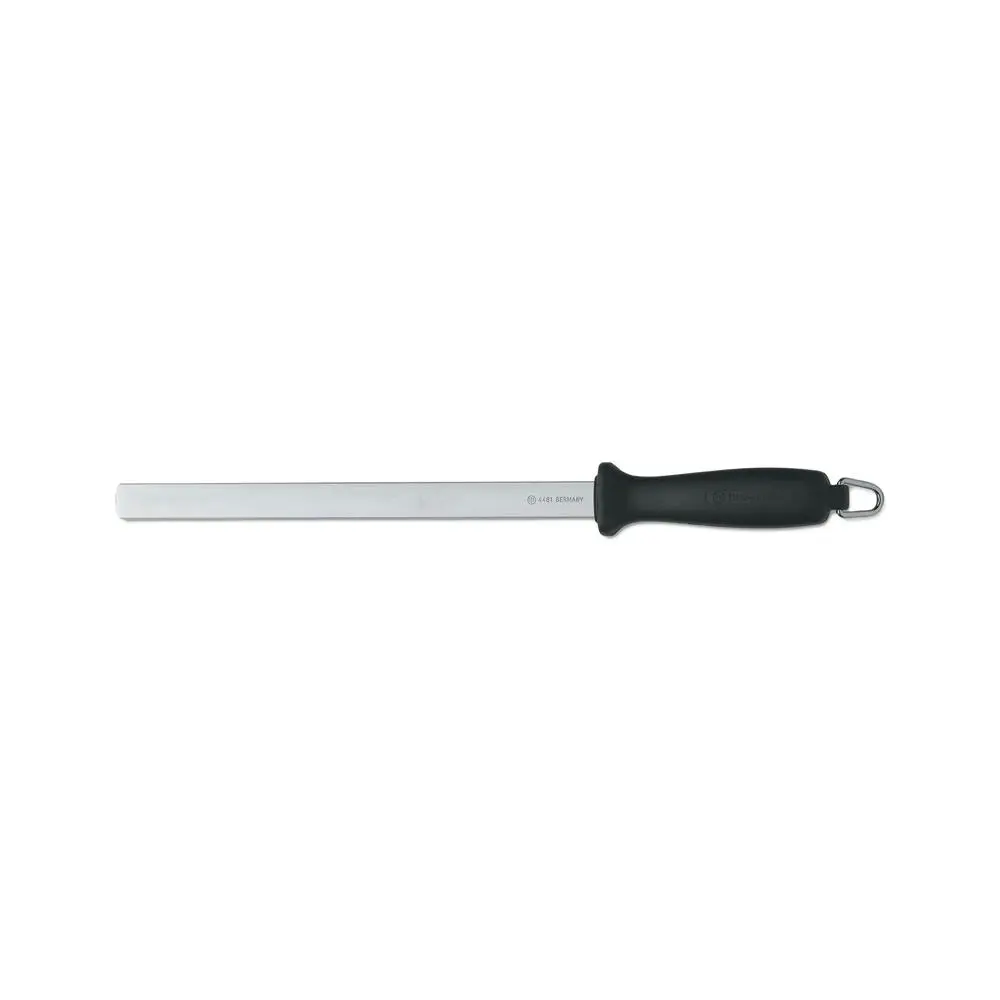 Wusthof Diamond Sharp Steel Sharpening Rod Edge/Blade Sharpener Black 26cm - Home & Garden