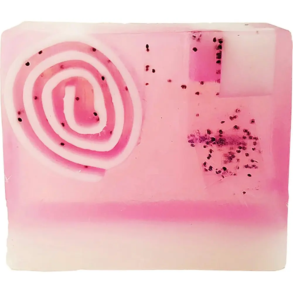 Bomb Cosmetics Berry Smooth Scented Bath Soap Slice Bar Body Shower Fragrance - Beauty