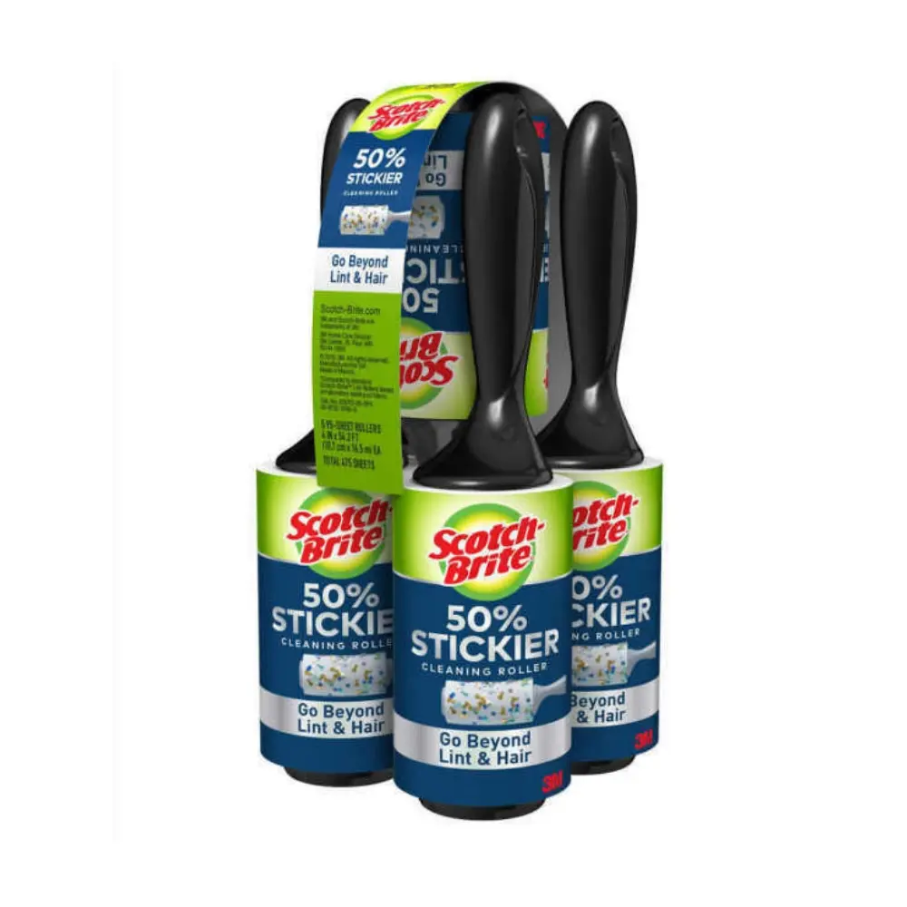 Scotch Brite Lint Roller 5 x 95 Sheets 475 Sheets Total - Home & Garden