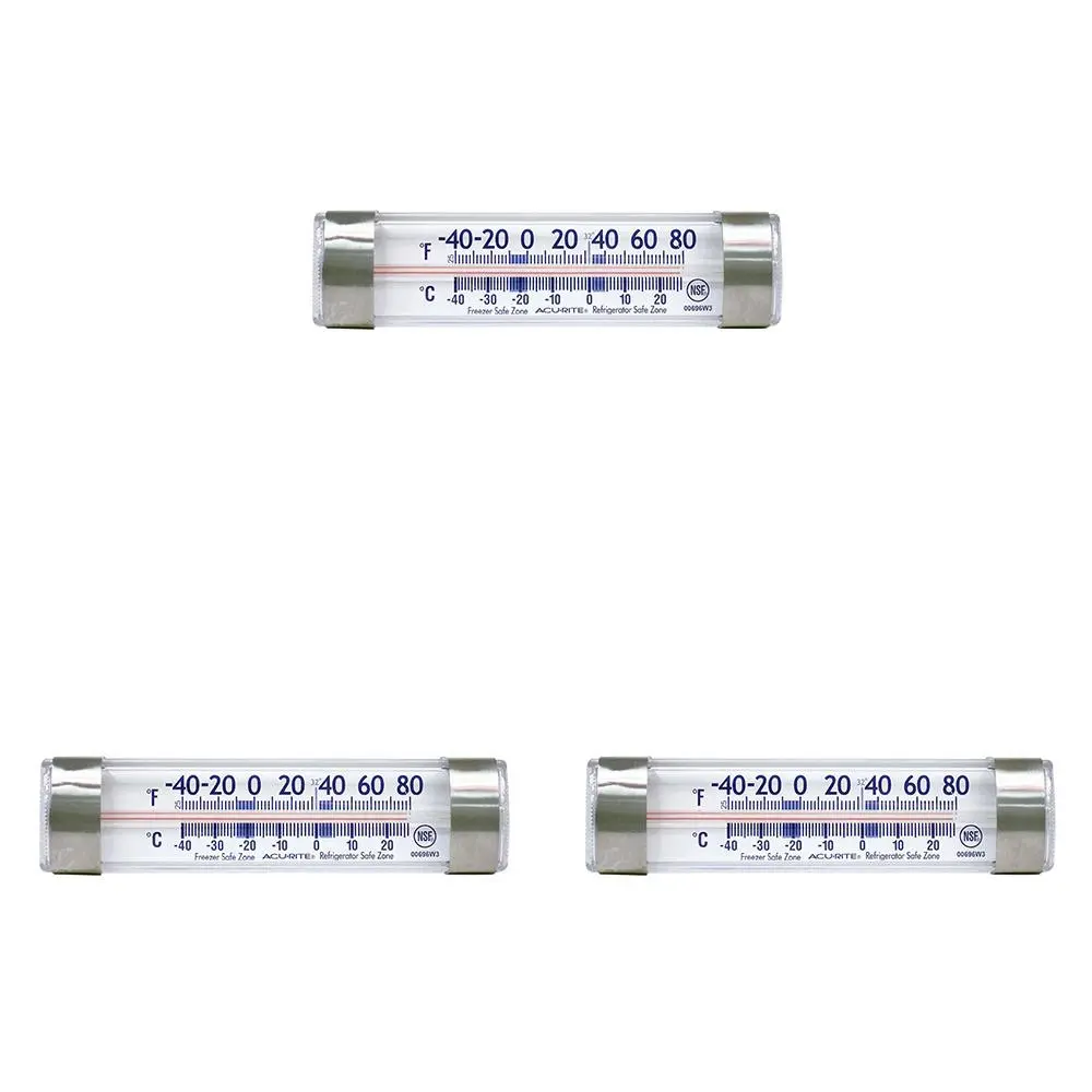 3x AcuRite Refrigerator/Freezer Thermometer Bar Home Kitchen Cooking Utensil - Home & Garden