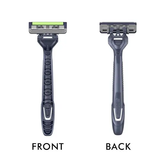 Livingstone Disposable Ultra Sharp Shaving Razors Triple Blade with Rubber Handle and Lubricating Strip 10 Box - Beauty