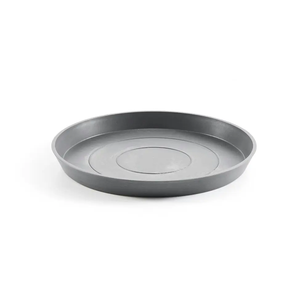 Ecopots Plant Pot Saucer Round 44.5 Grey 44.5x3.5cm Home Indoor/Outdoor Decor - Home & Garden