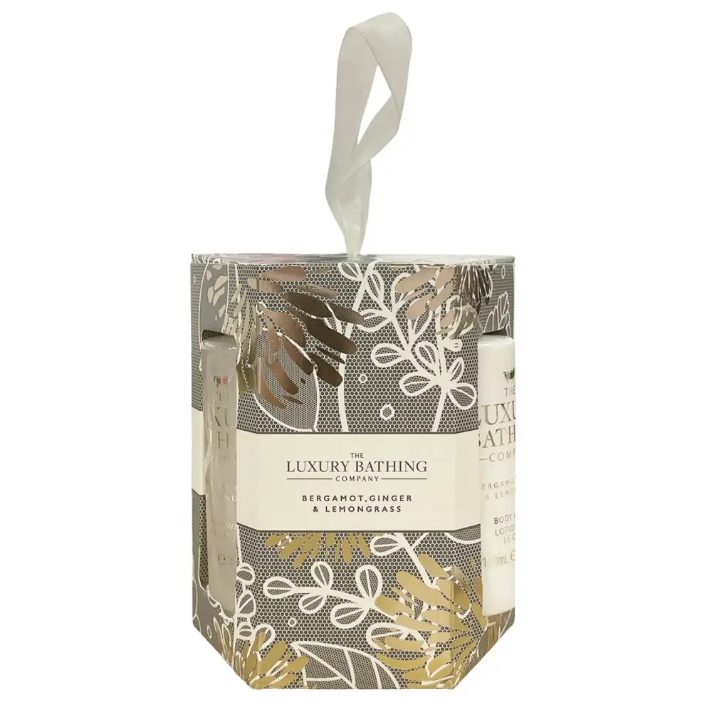 3pc The Luxury Bathing Company 100ml Lotion/Wash/Polisher Bergamot/Lemongrass - Beauty