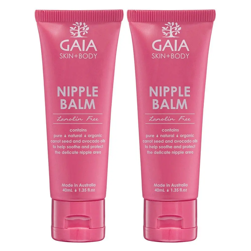 Gaia 80ml Natural/Organic Nipple Balm Mothers/Women Beeswax/No Animal Testing - Beauty