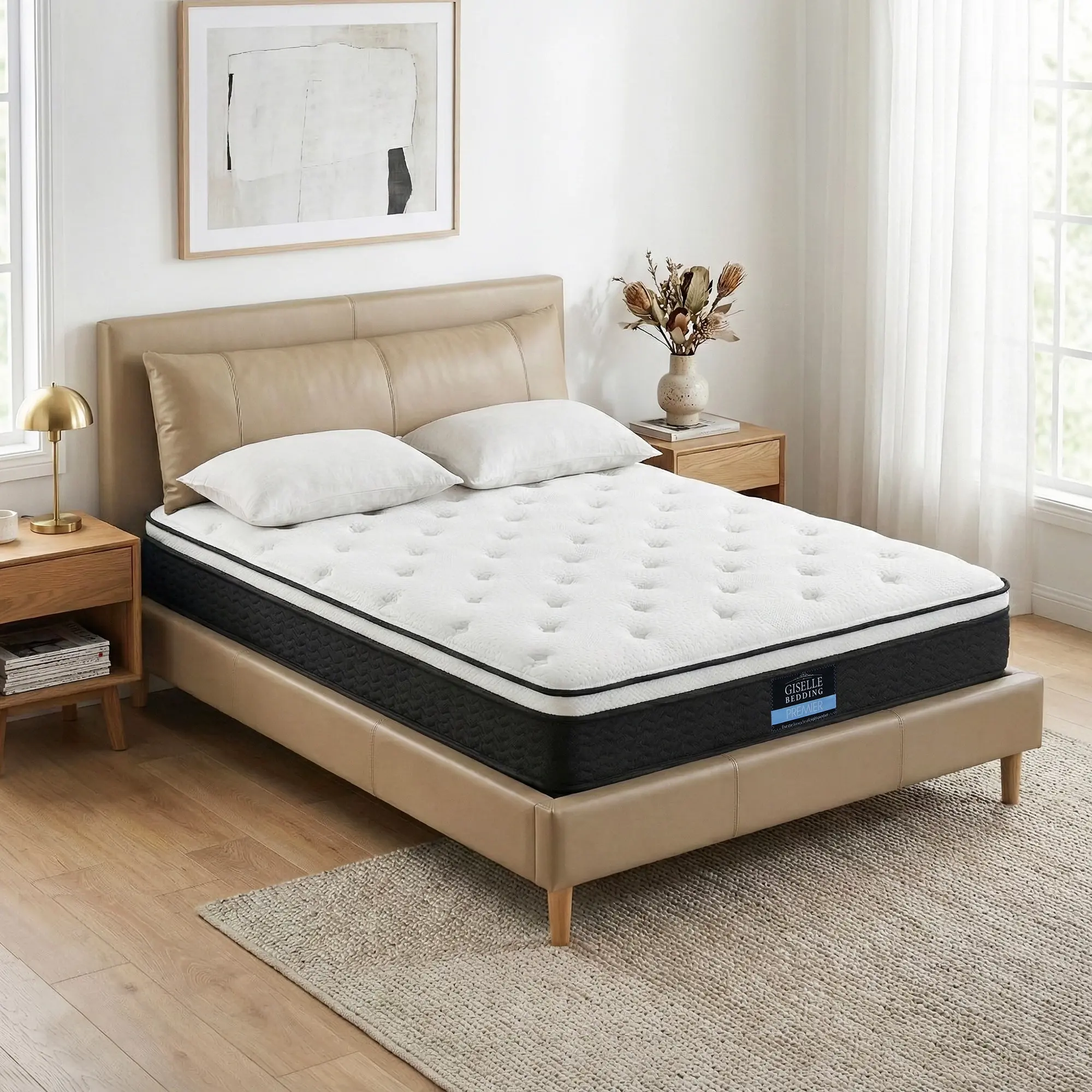Giselle Bedding 21cm Mattress Euro Top King - Furniture