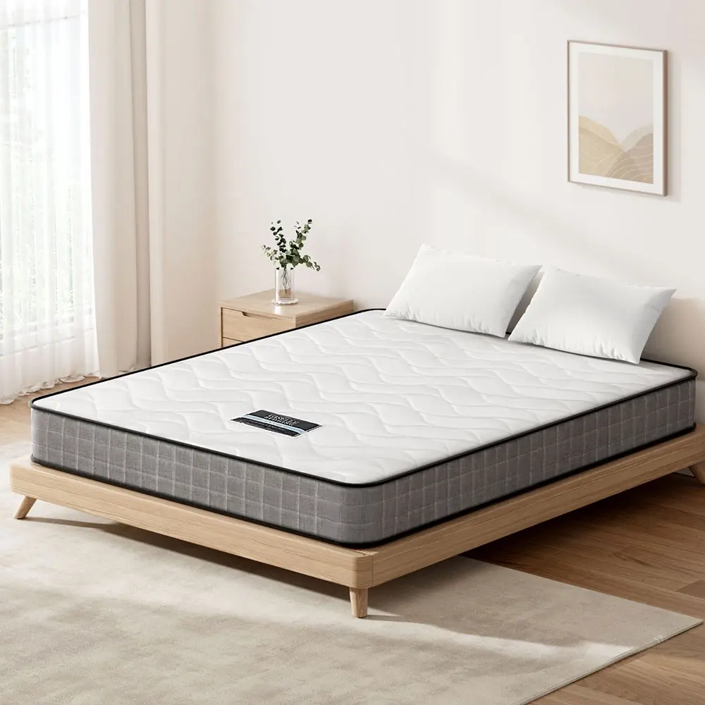 Giselle Bedding 13cm Mattress Tight Top Bed Bonnell Spring Medium Firm Double - Furniture