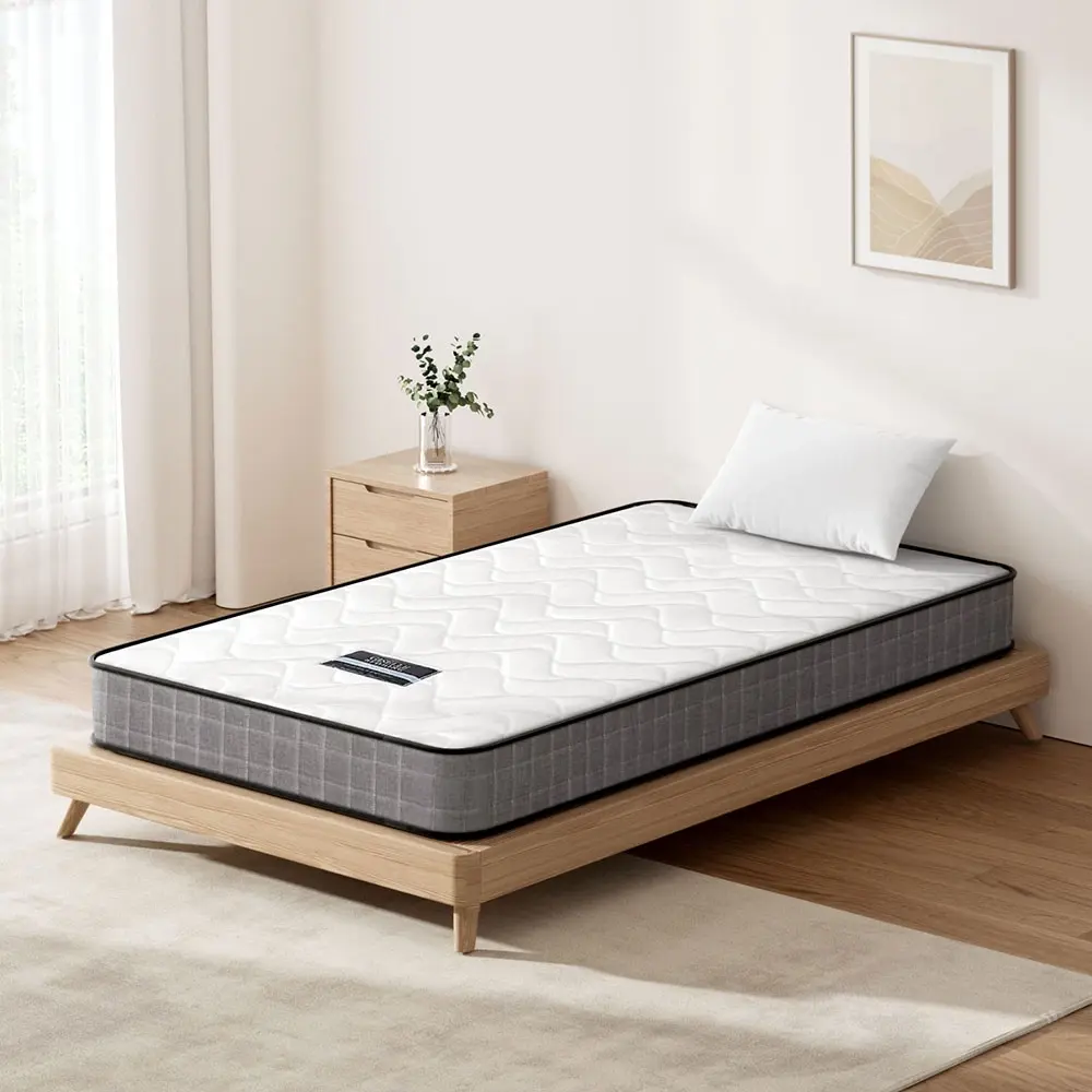 Giselle Bedding 13cm Mattress Tight Top Bed Bonnell Spring Medium Firm Single - Furniture