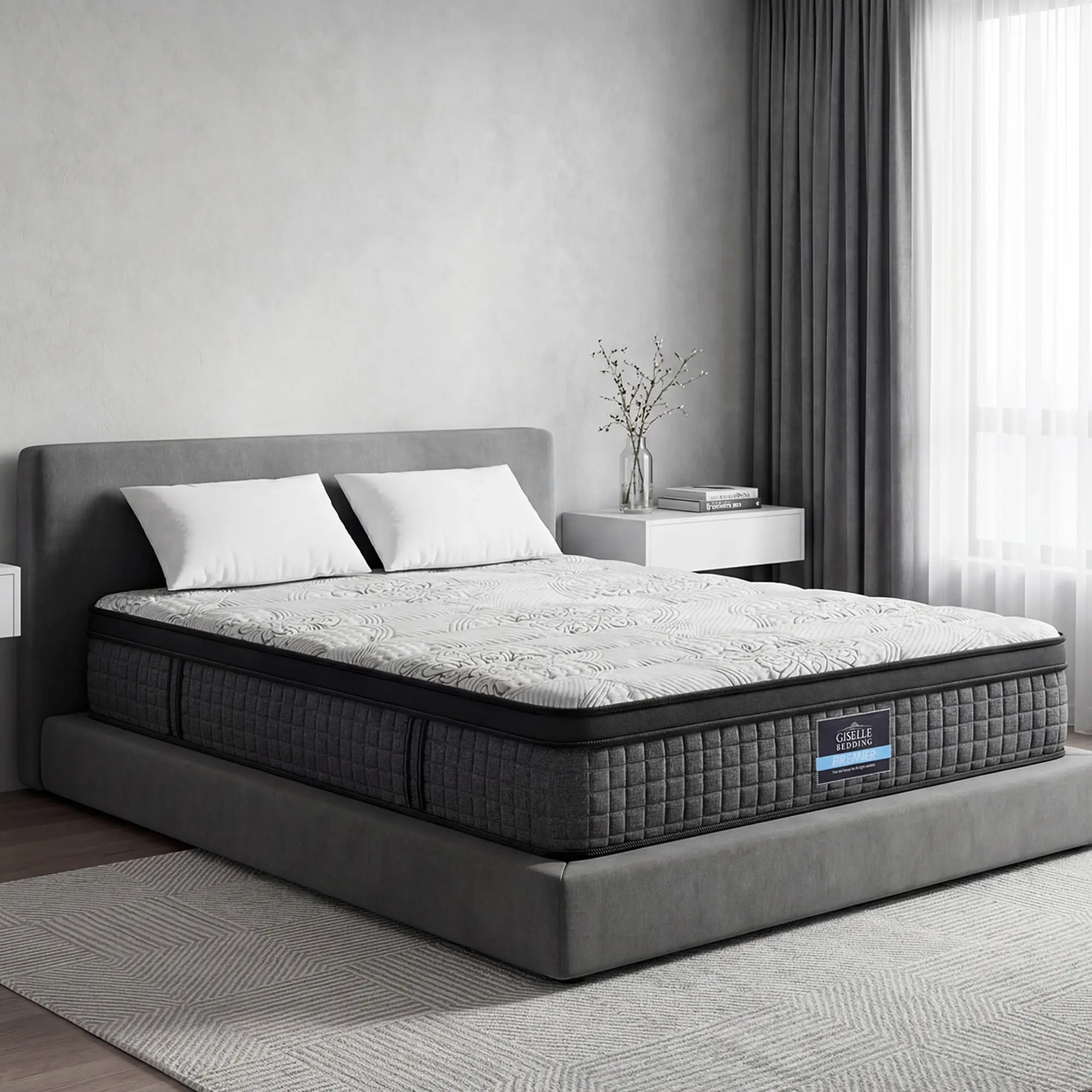 Giselle Bedding 34cm Mattress 9 Zone Latex Foam King - Ultimate Mattress Sale - Save up to $600