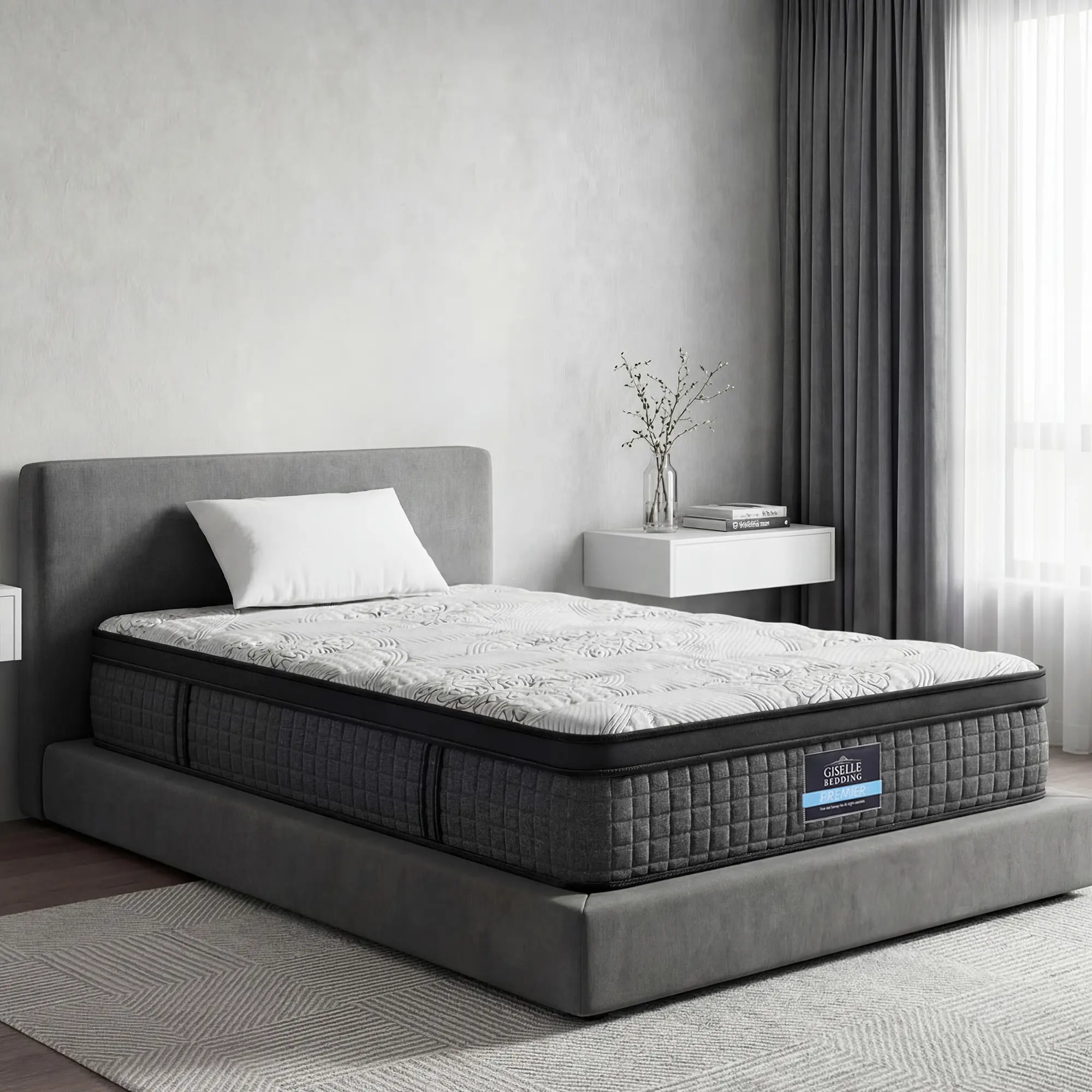 Giselle Bedding 34cm Mattress 9 Zone Latex Foam King Single - Furniture
