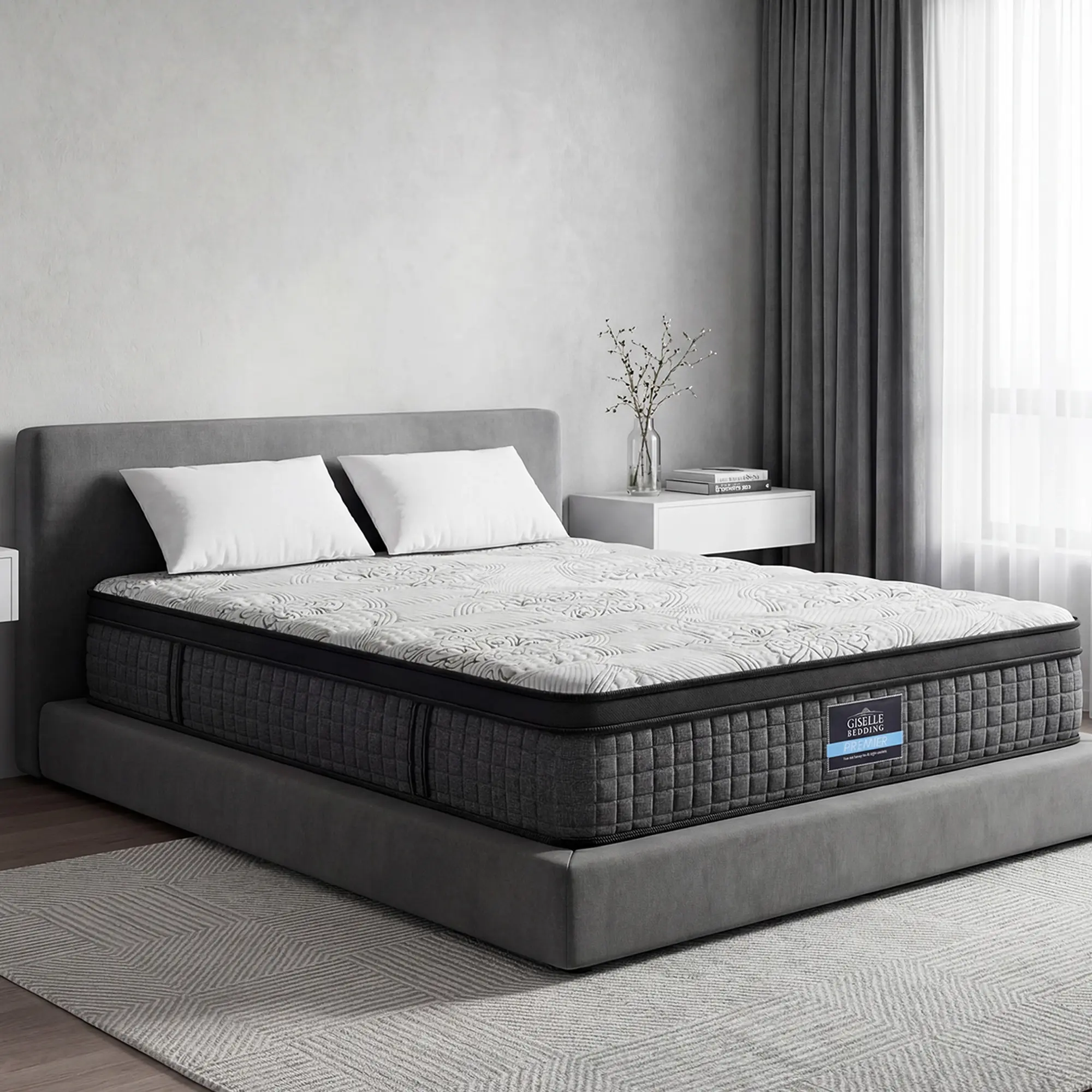 Giselle Bedding 34cm Mattress 9 Zone Latex Foam Queen - Ultimate Mattress Sale - Save up to $600