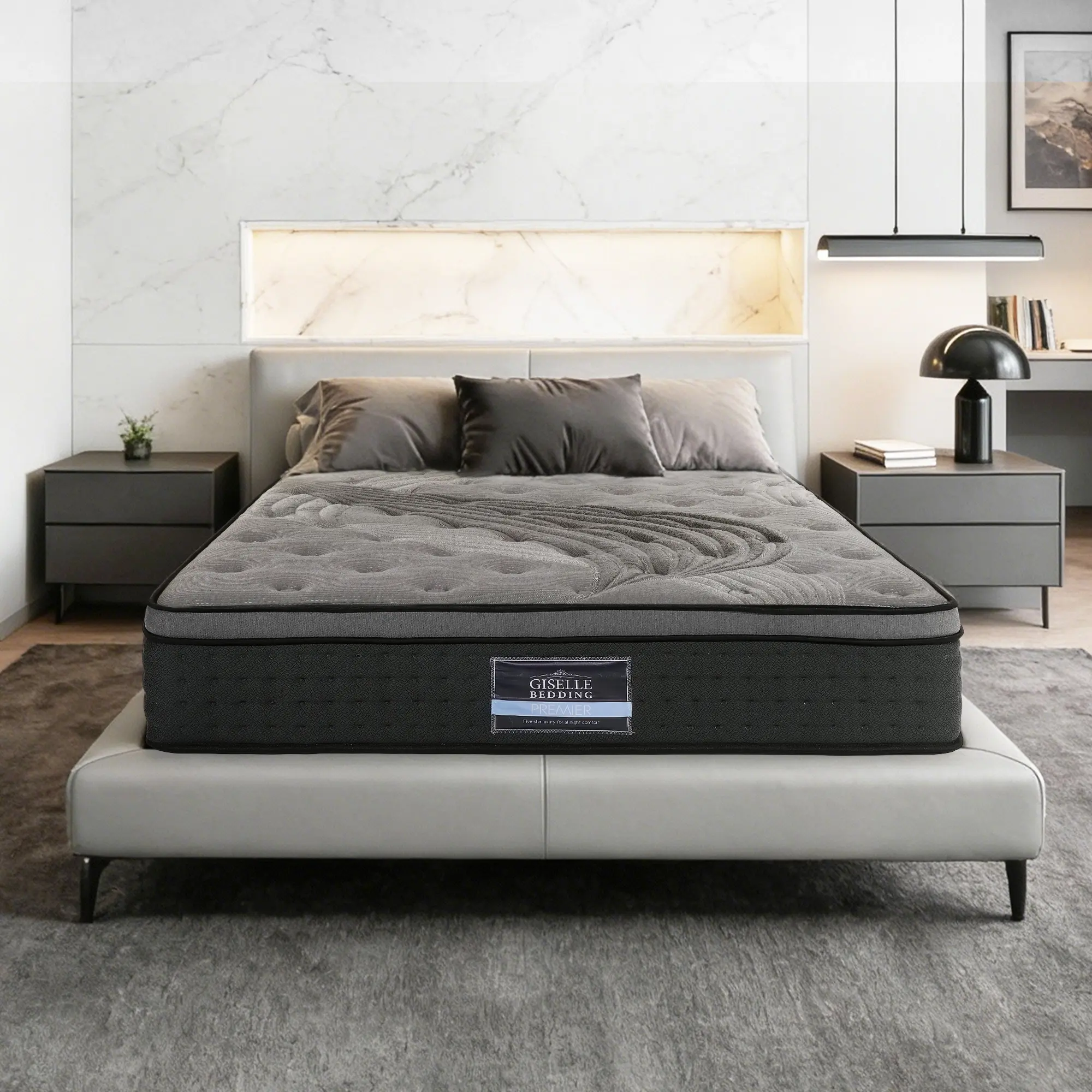 Giselle Bedding 34cm Mattress Bamboo Cover King - Ultimate Mattress Sale - Save up to $600