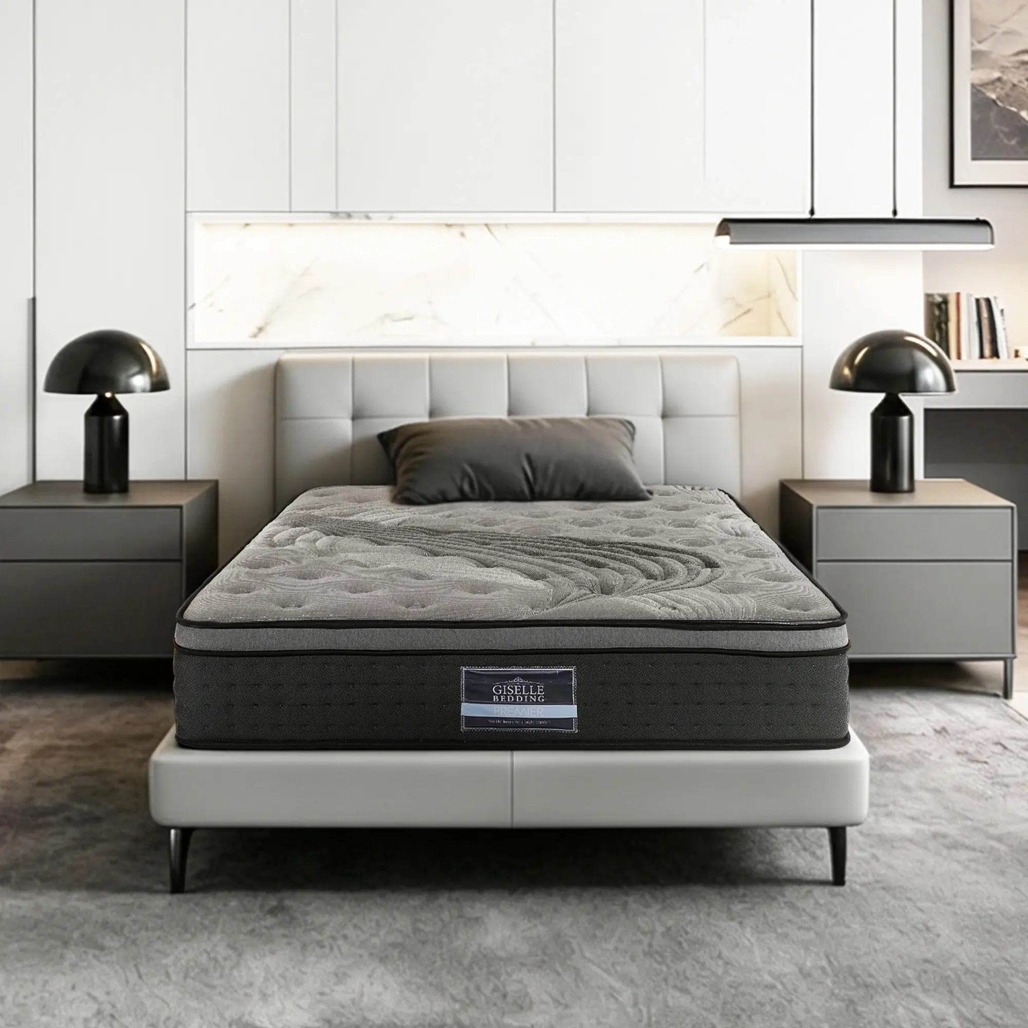 Giselle Bedding 34cm Mattress Bamboo Cover King Single - Furniture