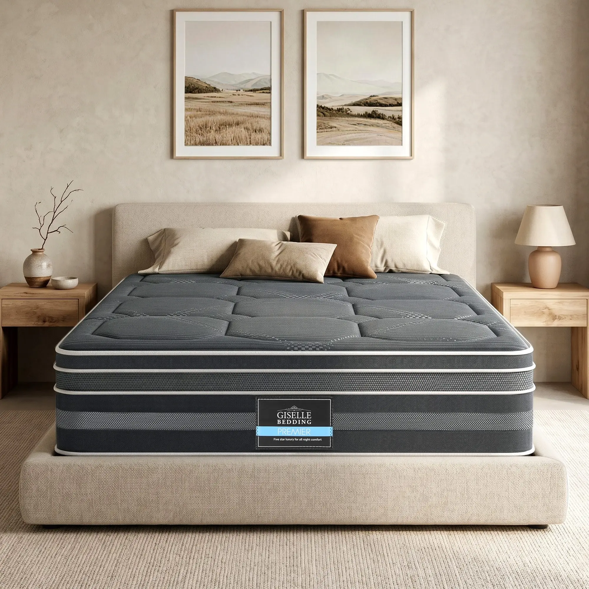 Giselle Bedding 35cm Mattress Bamboo Cover King - Ultimate Mattress Sale - Save up to $600