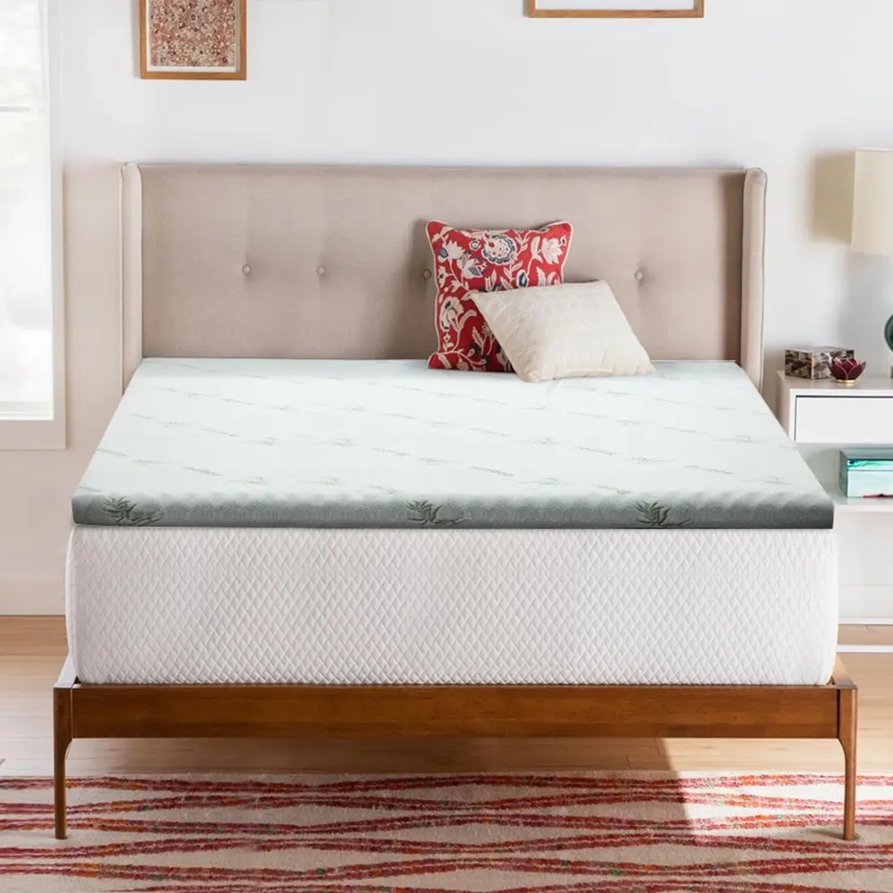 Giselle Bedding Memory Foam Mattress Topper Cool Gel 8cm Queen - Furniture